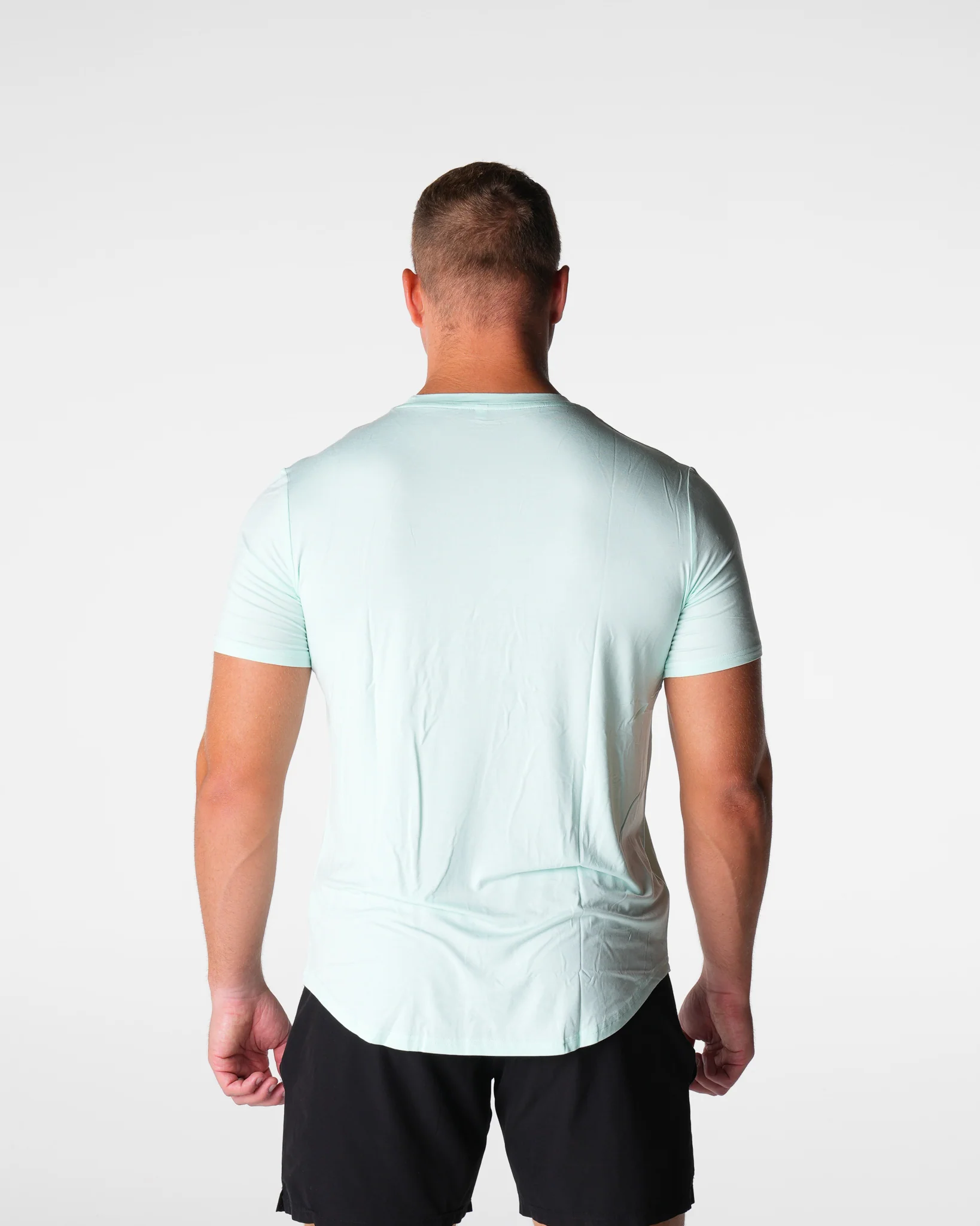 Light Green Tech Fitted Tee - Image 2