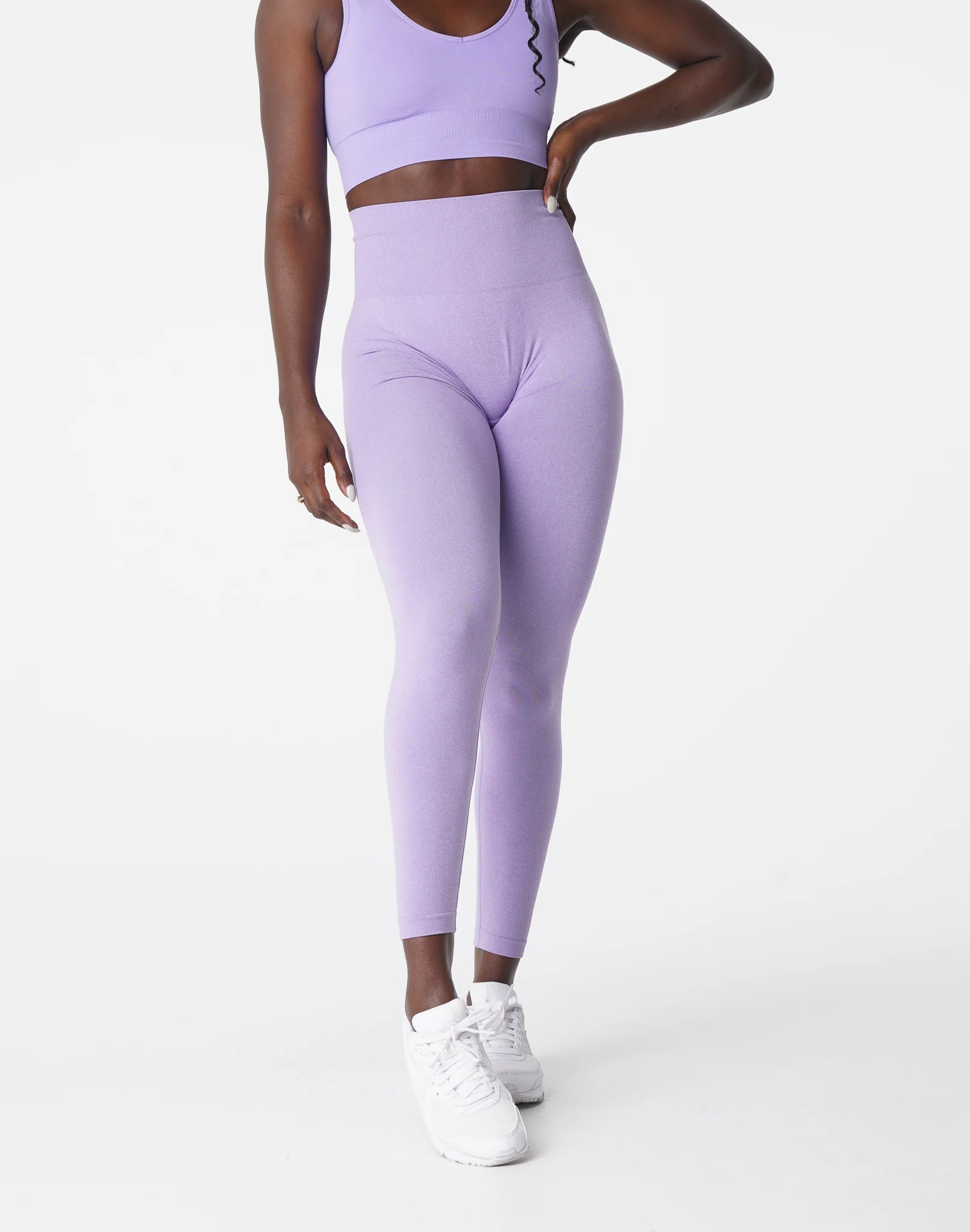 Lilac Curve Seamless Leggings - Image 3