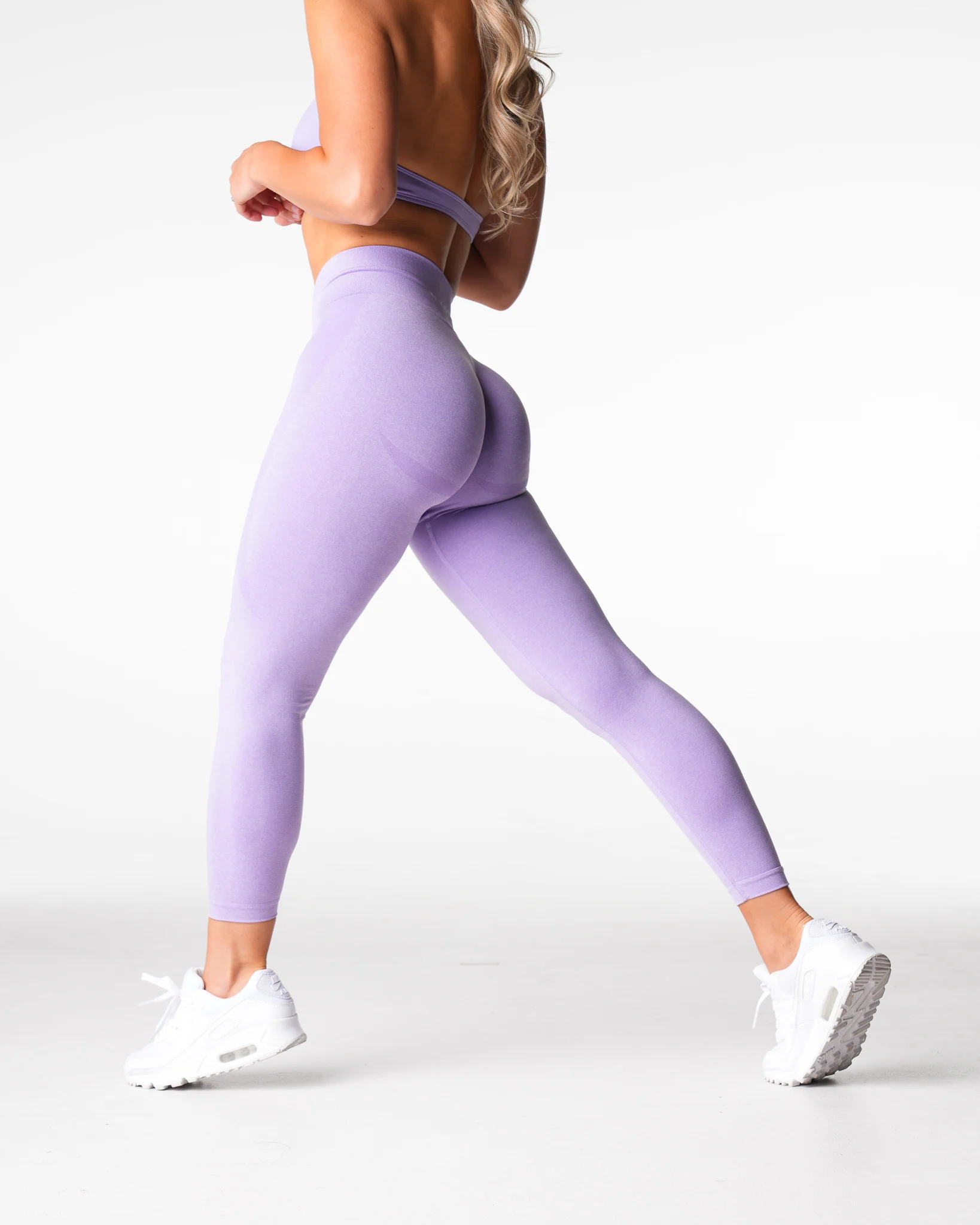 Lilac Mid Rise Contour Seamless Leggings - Image 3