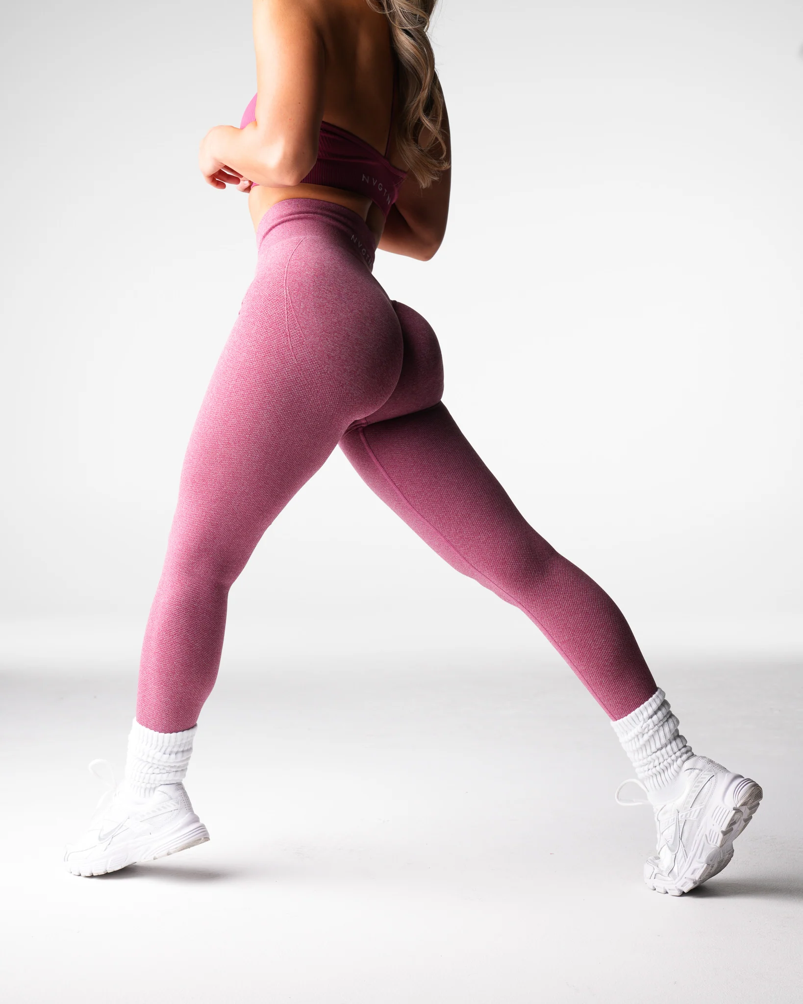 Maroon Lift Seamless Leggings - Image 3