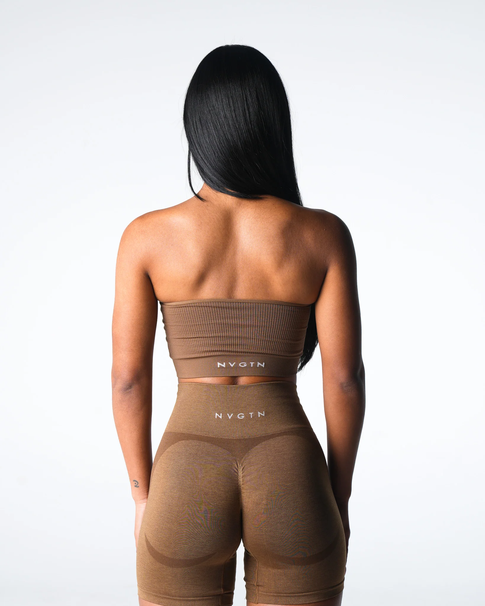 Mocha Conquer Ribbed Seamless Bra - Image 2