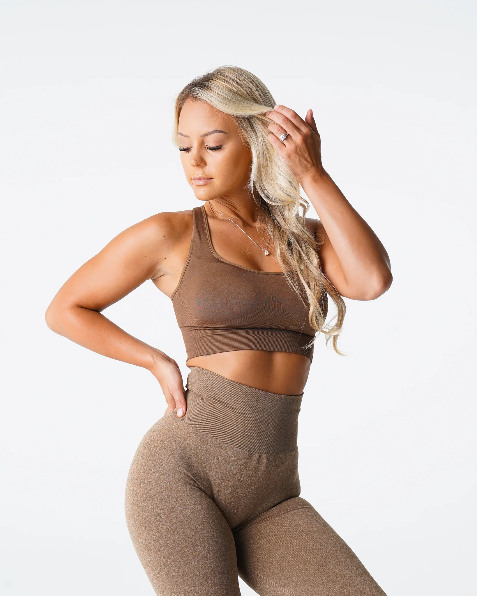 Mocha Ignite Seamless Bra - Image 4