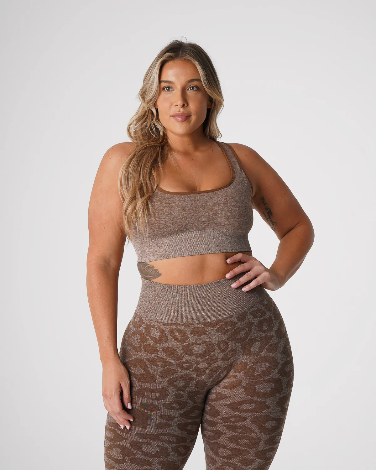 Mocha Leopard Eclipse Seamless Bra - Image 2