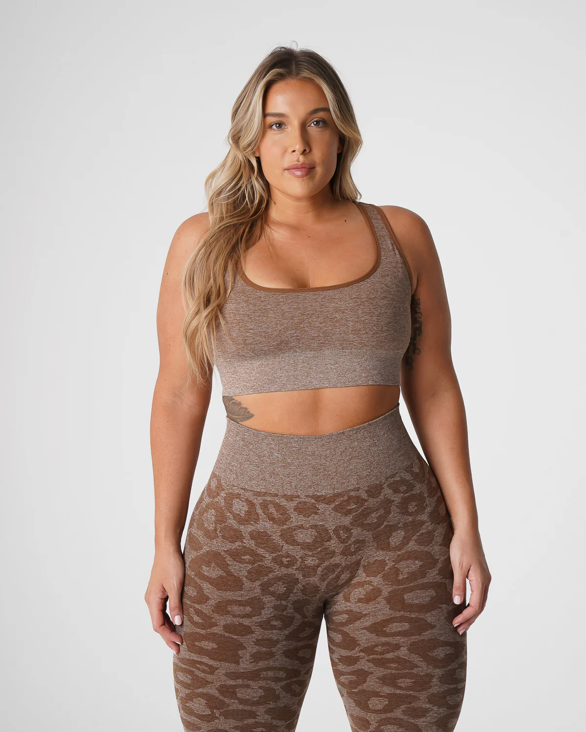 Mocha Leopard Eclipse Seamless Bra - Image 4