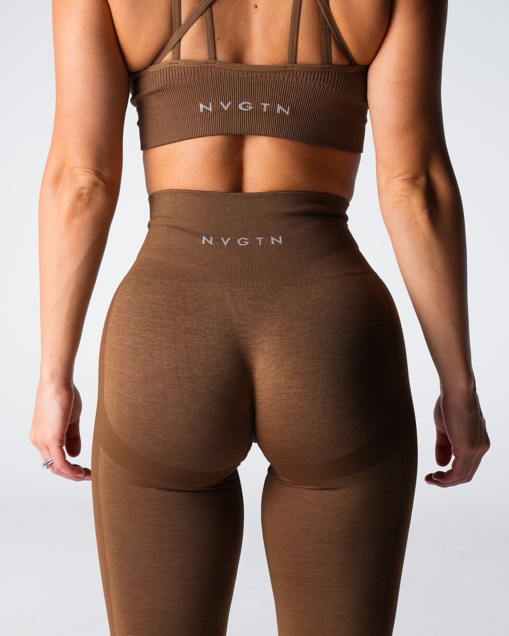 Mocha Performance Seamless Leggings - Image 2