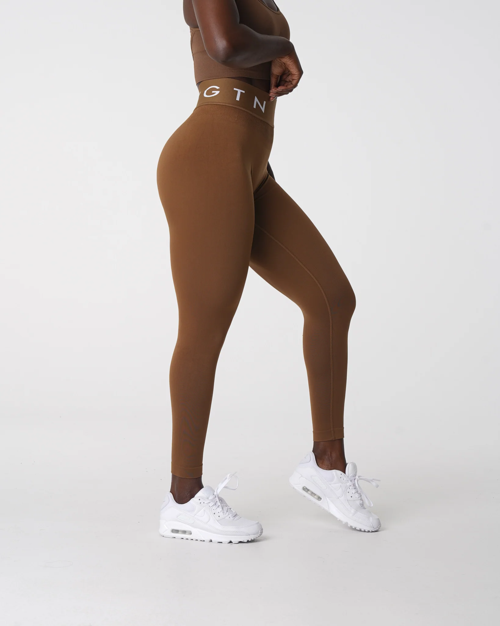 Mocha Sport Seamless Leggings - Image 4