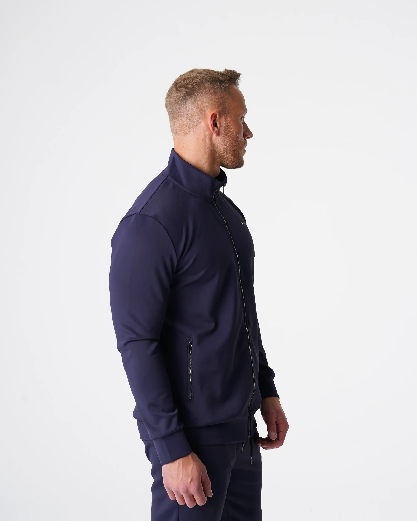 Navy Track Jacket - Image 3