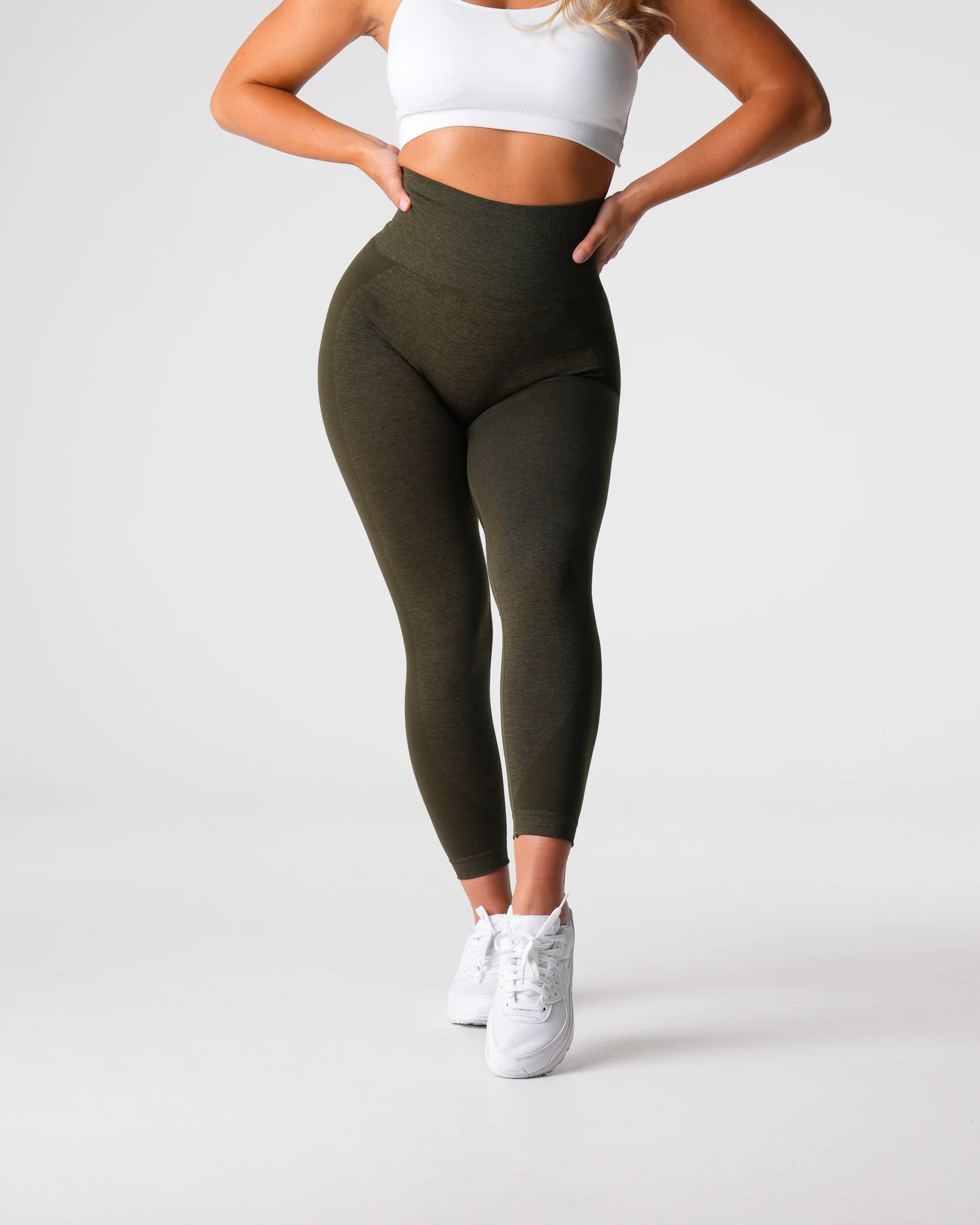 Olive Contour 2.0 Seamless Leggings - Image 3