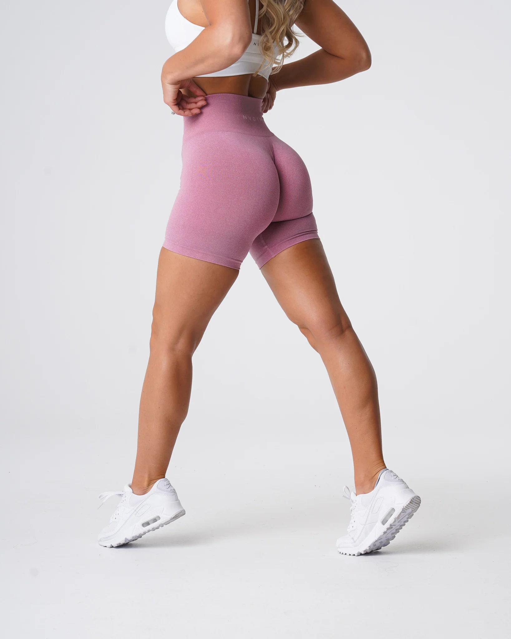Pastel Pink Pro Seamless Shorts - Image 4