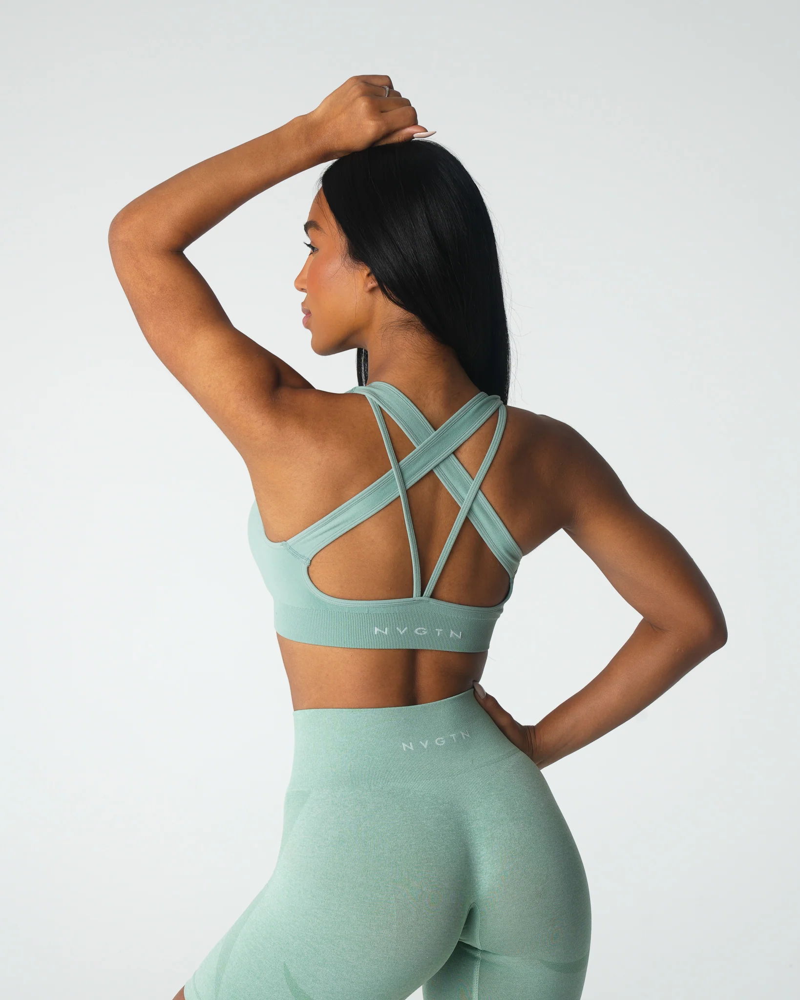 Sage Green Inspire Seamless Bra - Image 4