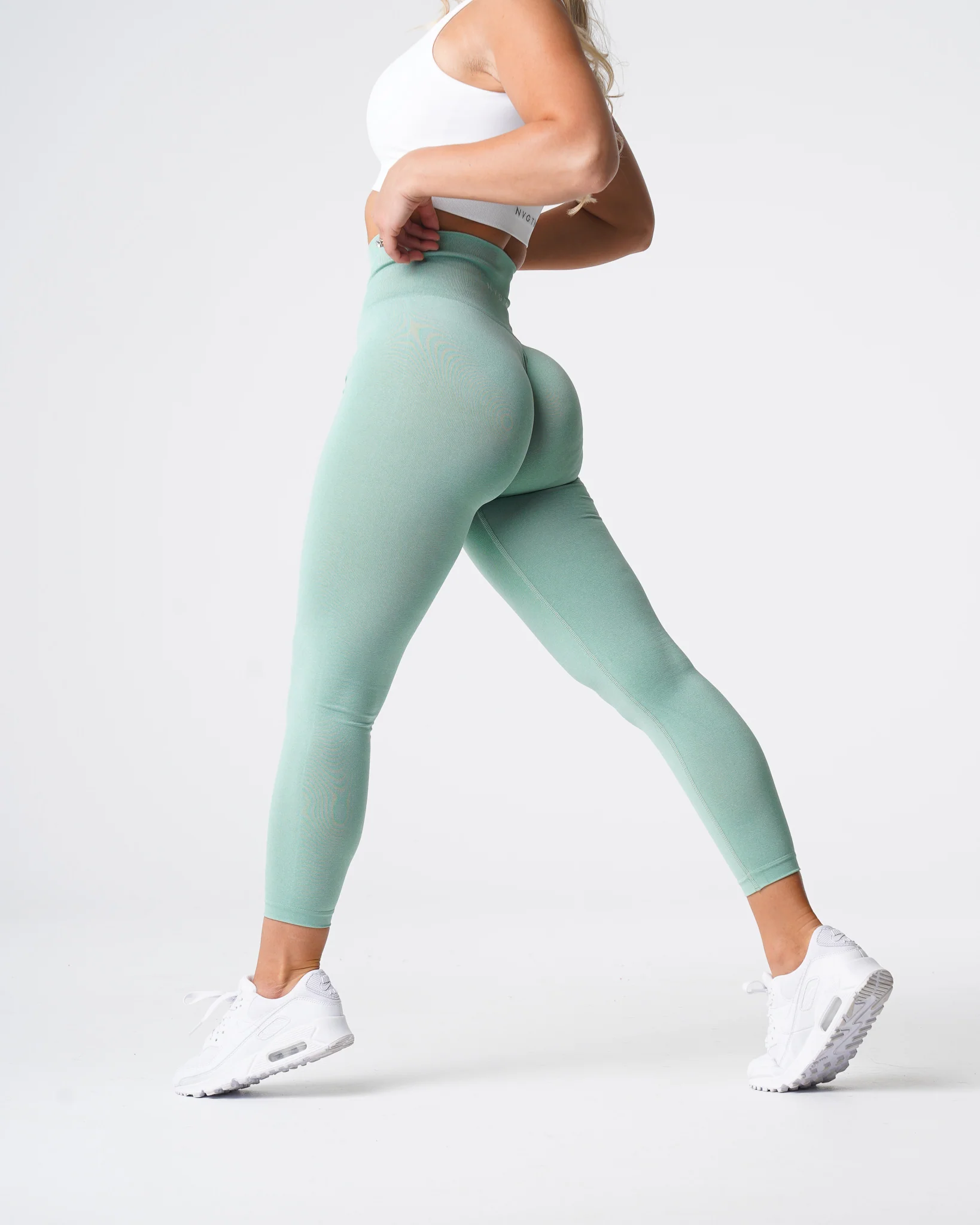 Sage Green NV Seamless Leggings - Image 4