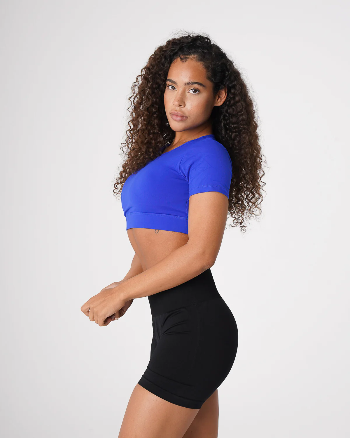 Sapphire Blue Open Back Tee - Image 4