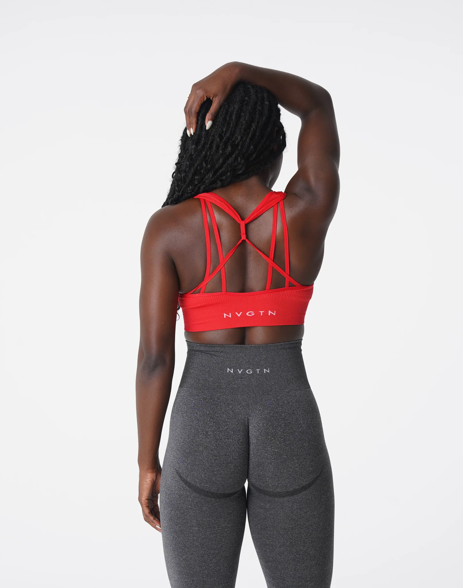 Scarlet Galaxy Ribbed Seamless Bra - Image 3
