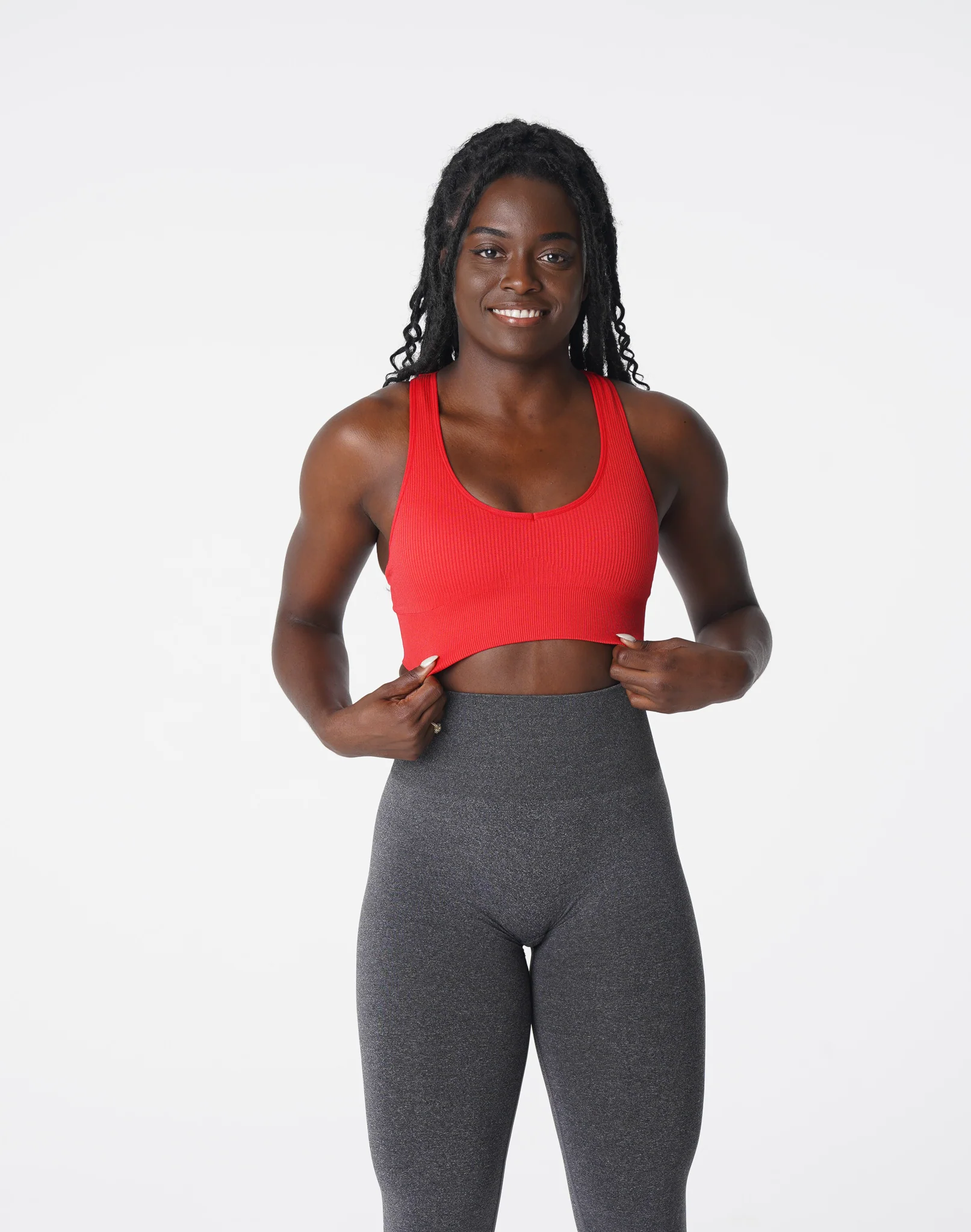Scarlet Galaxy Ribbed Seamless Bra - Image 4