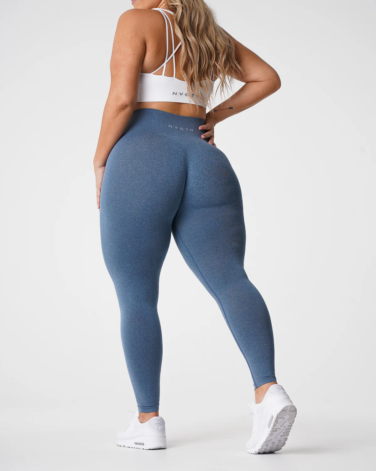 Slate Blue NV Seamless Leggings - Image 2