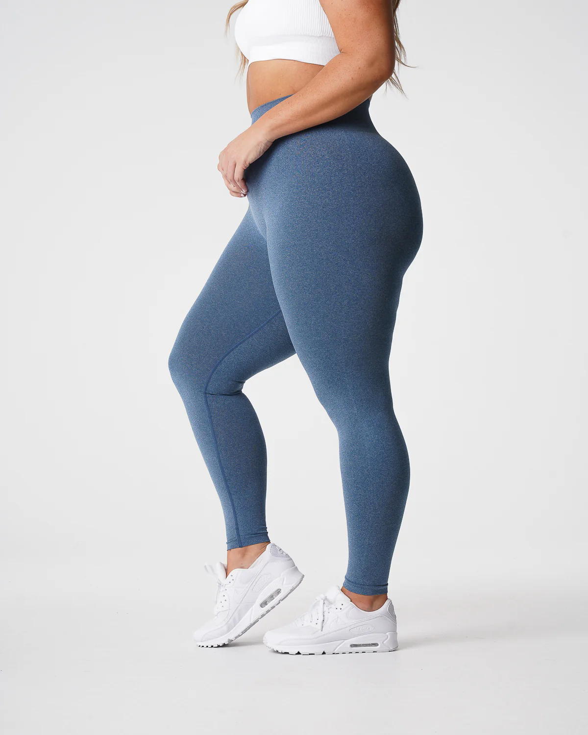 Slate Blue NV Seamless Leggings - Image 3