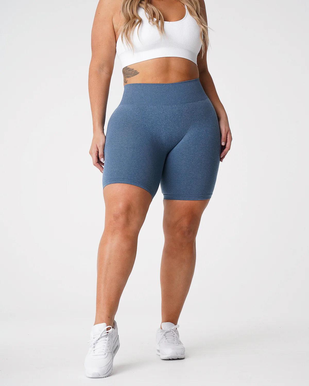 Slate Blue Pro Seamless Shorts - Image 4