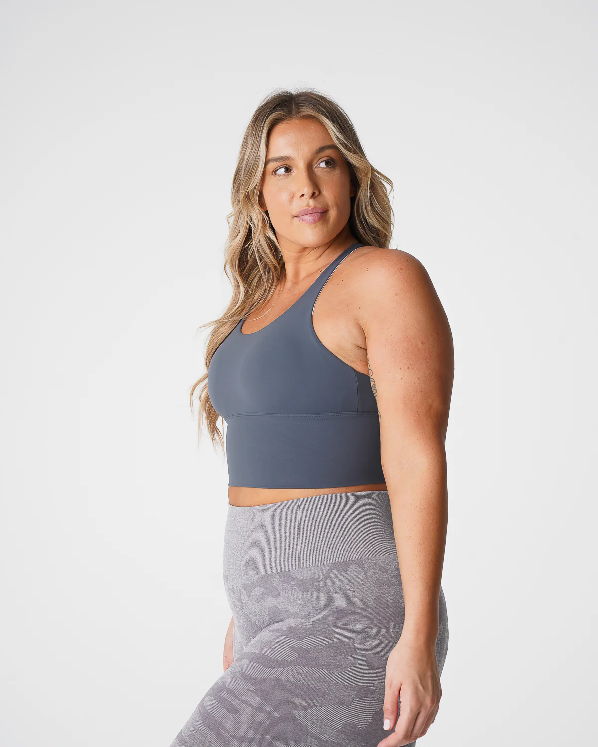 Stone Grey Matrix Bra Top - Image 4