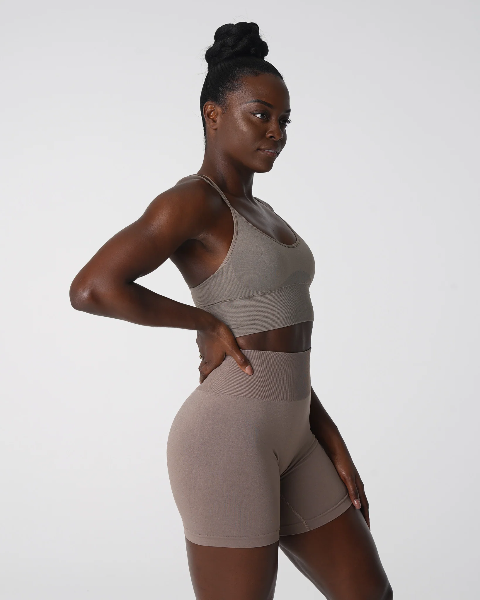 Taupe Flourish Seamless Bra - Image 4