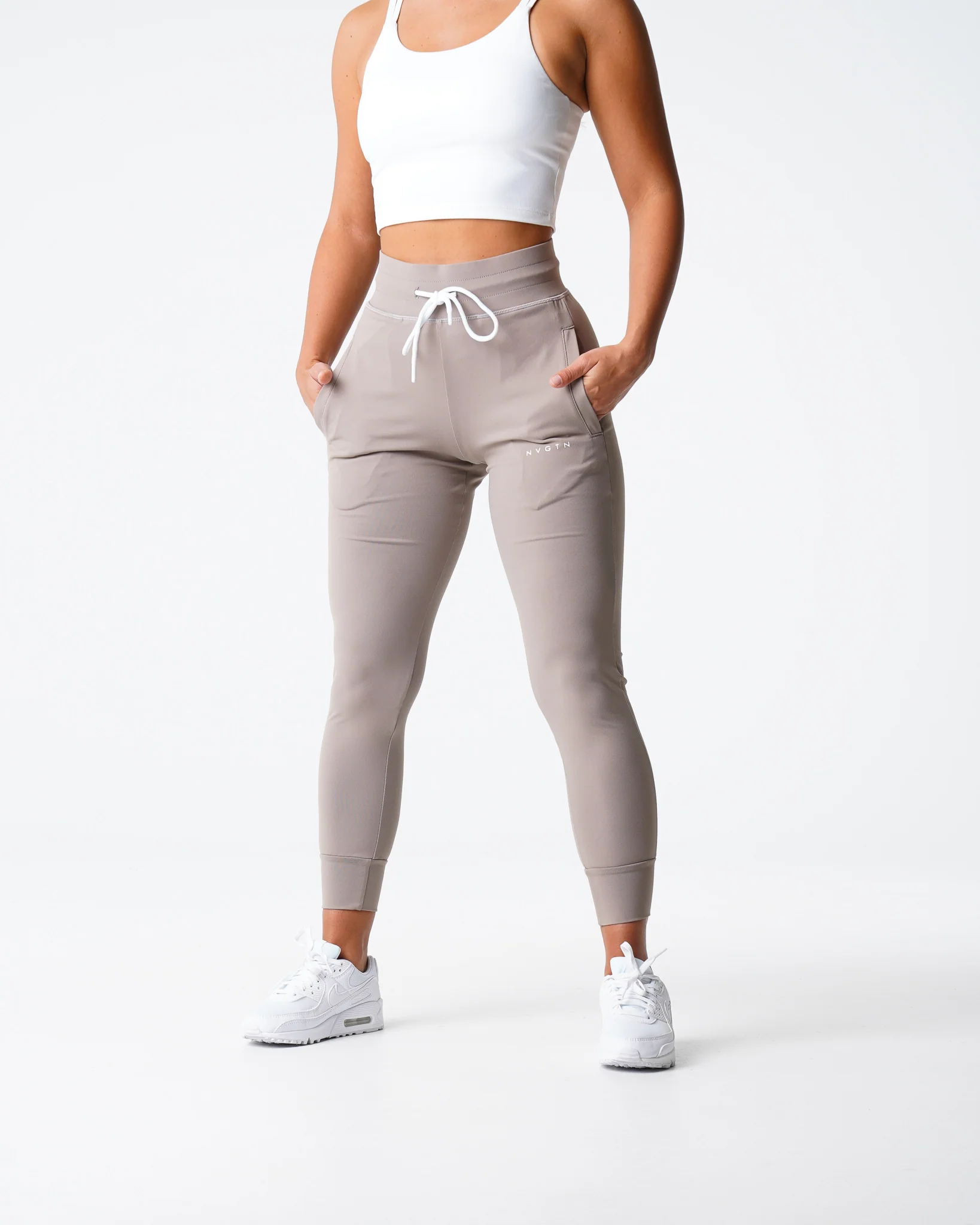 Taupe Joggers - Image 4