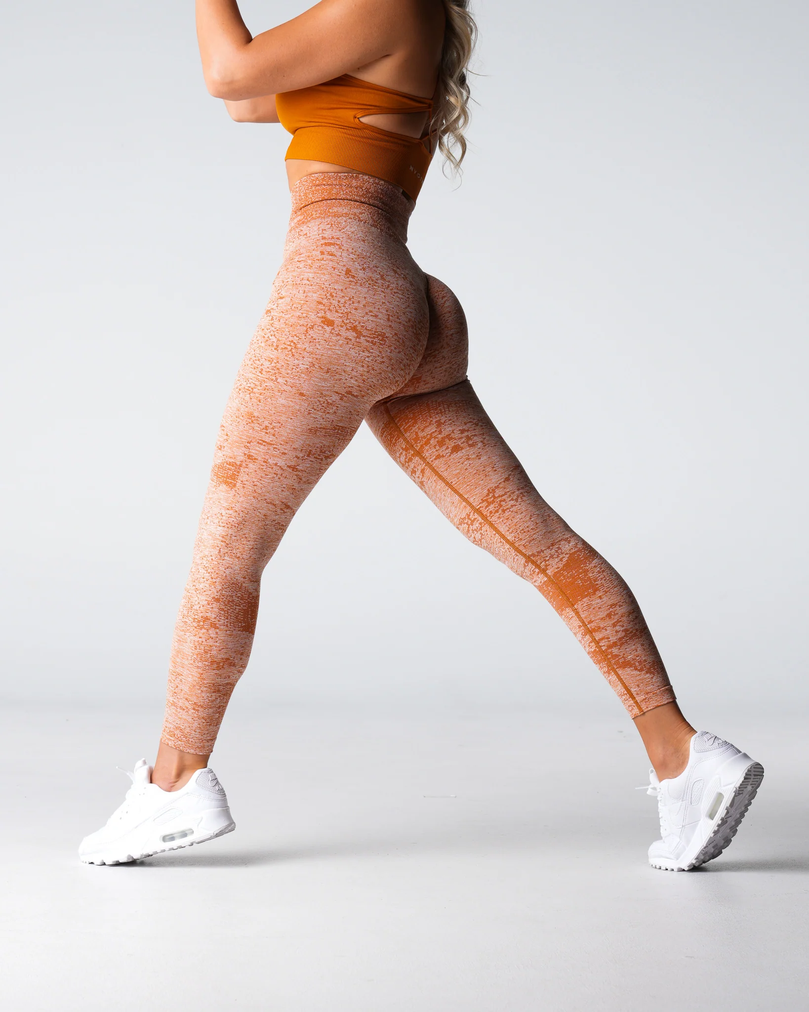 Terracotta Digital Seamless Leggings - Image 3