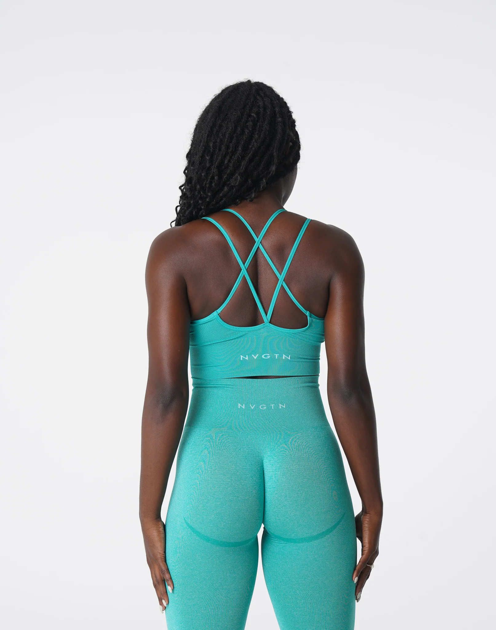 Turquoise Flourish Seamless Bra - Image 4