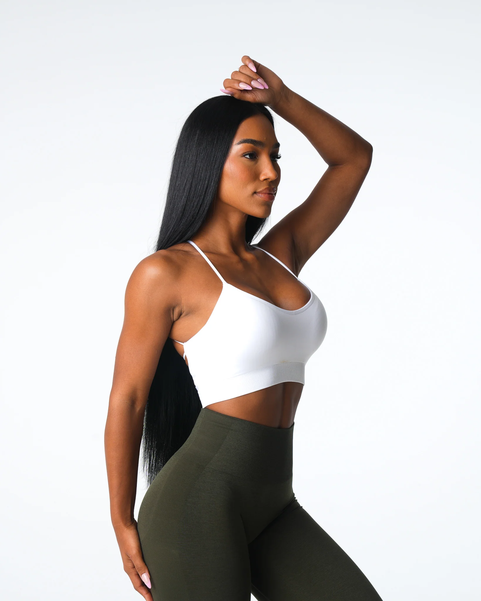 White Cascade Seamless Bra - Image 3
