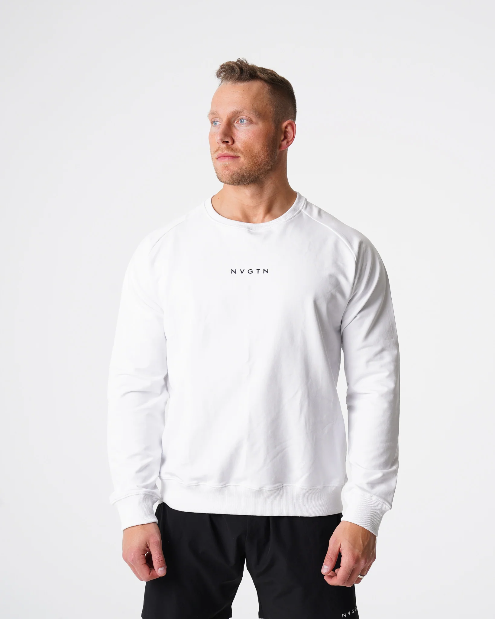 White Crew Neck Sweatshirt