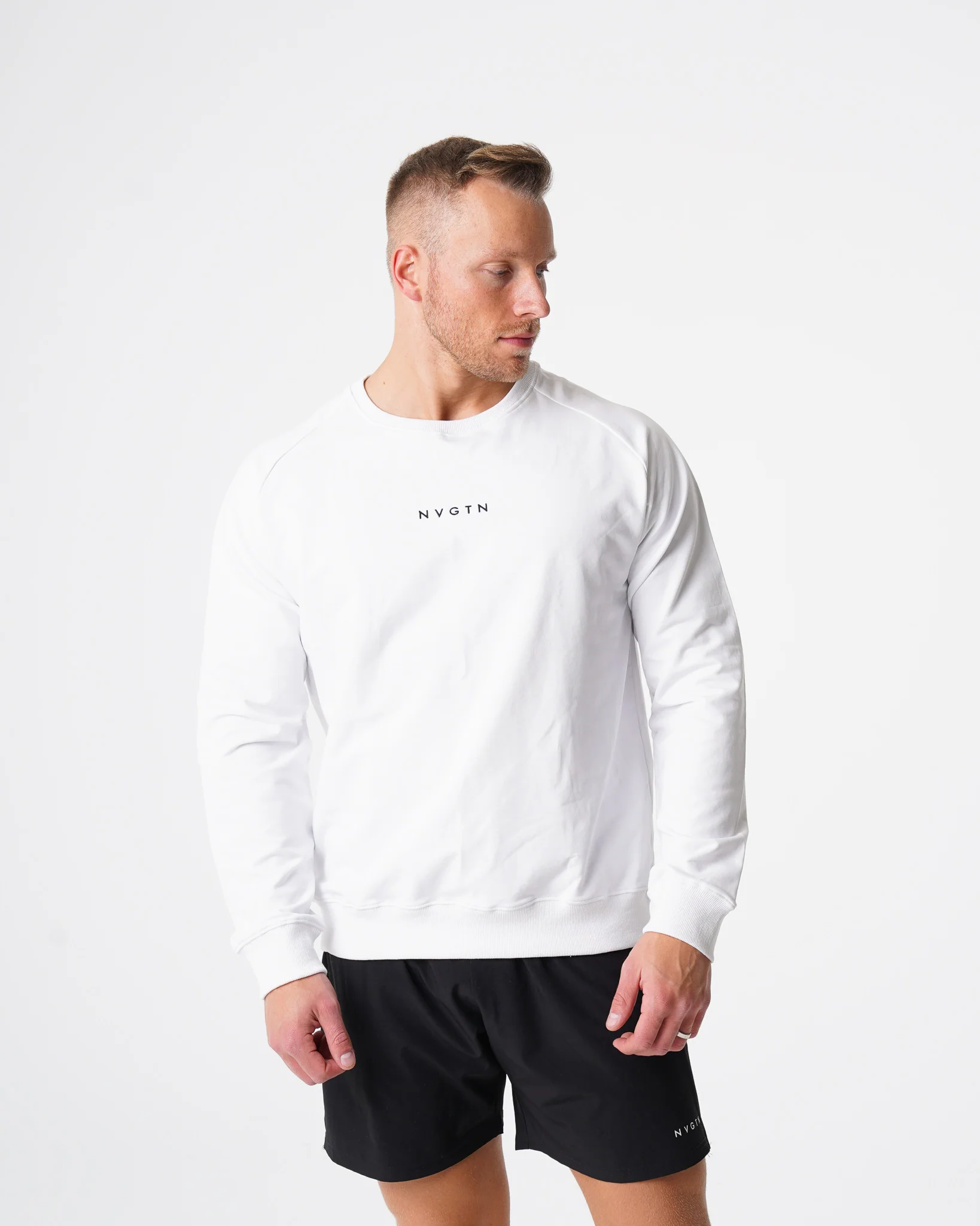 White Crew Neck Sweatshirt - Image 2