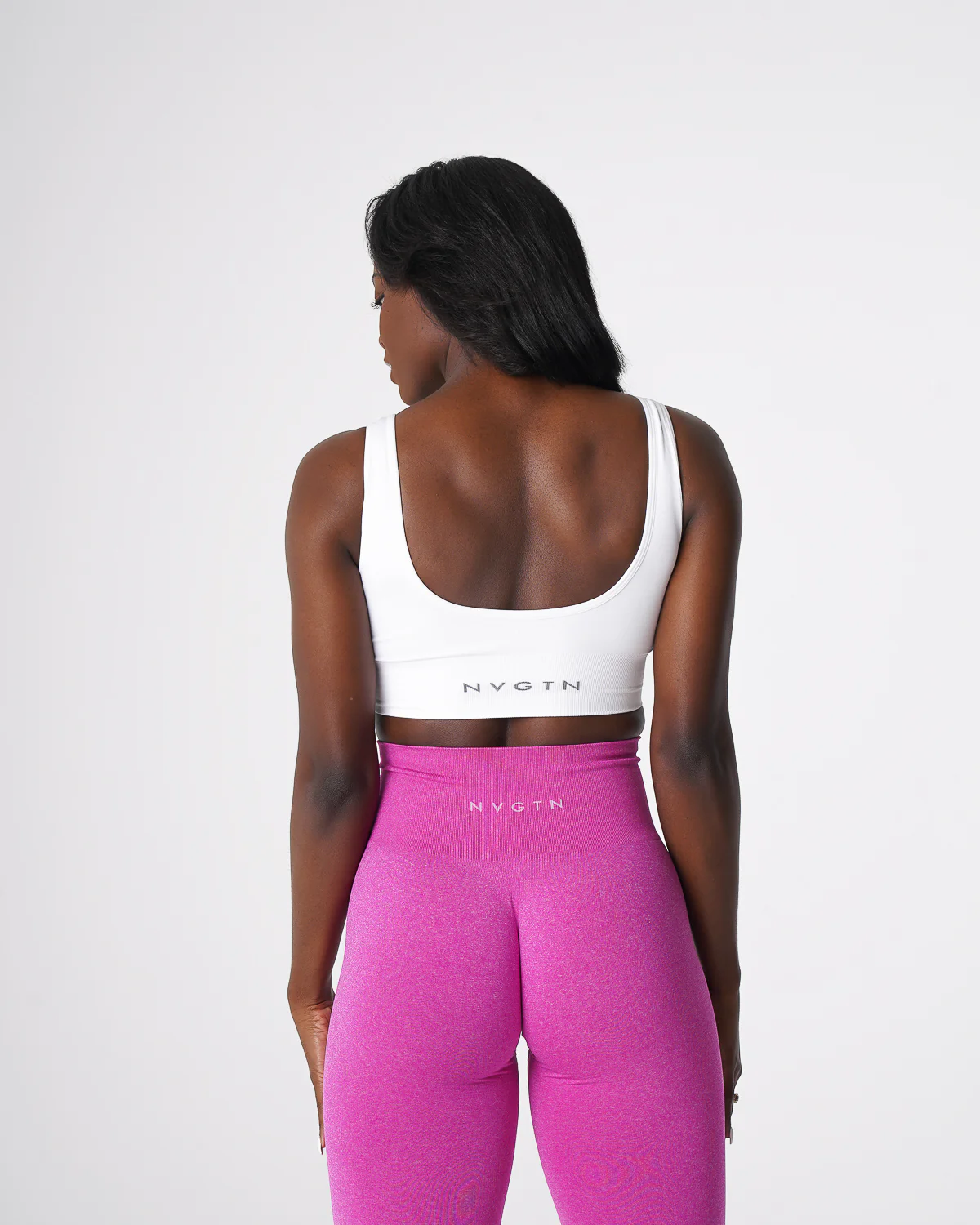 White Elevate Seamless Bra - Image 2