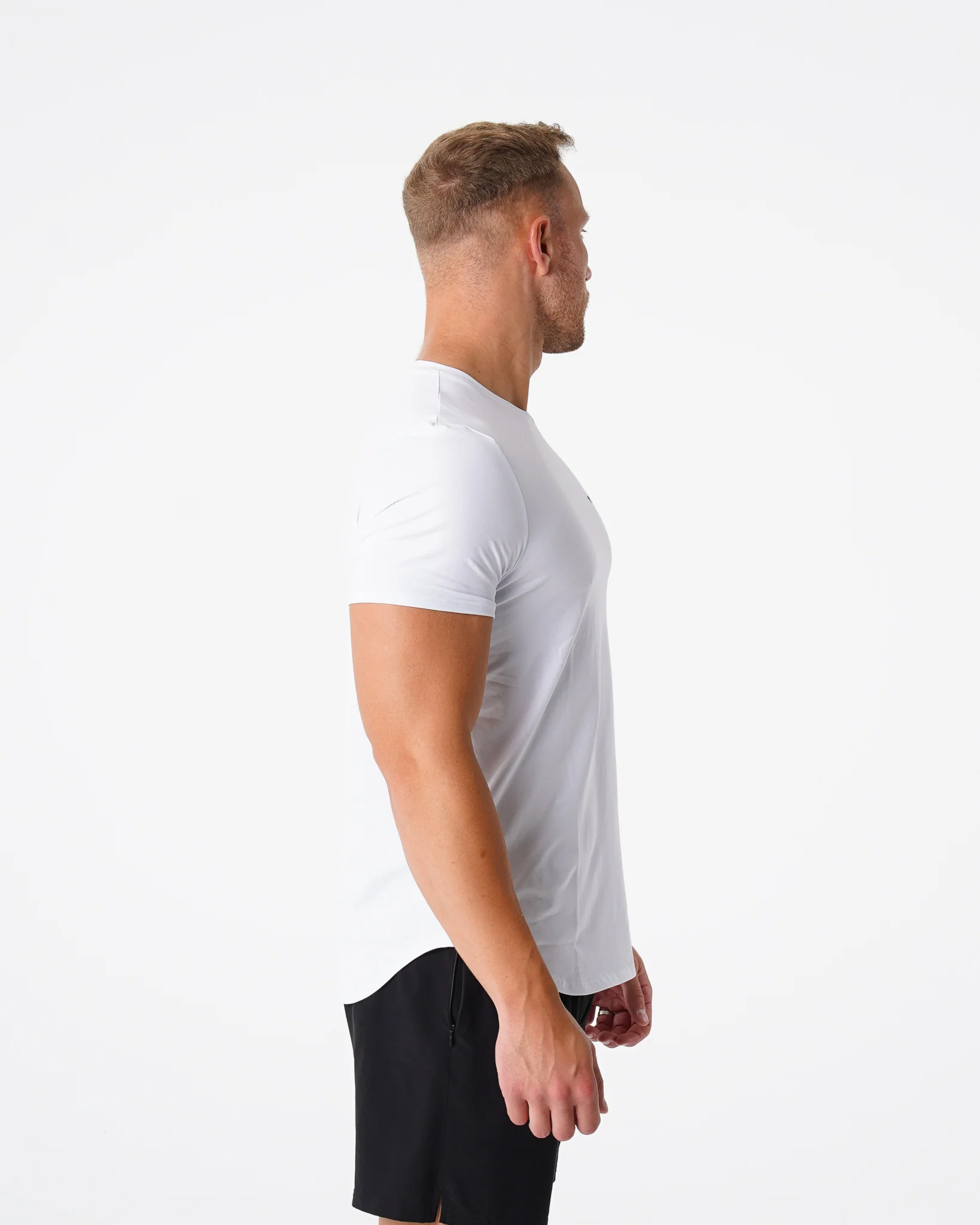 White Pulse Fitted Tee - Image 3