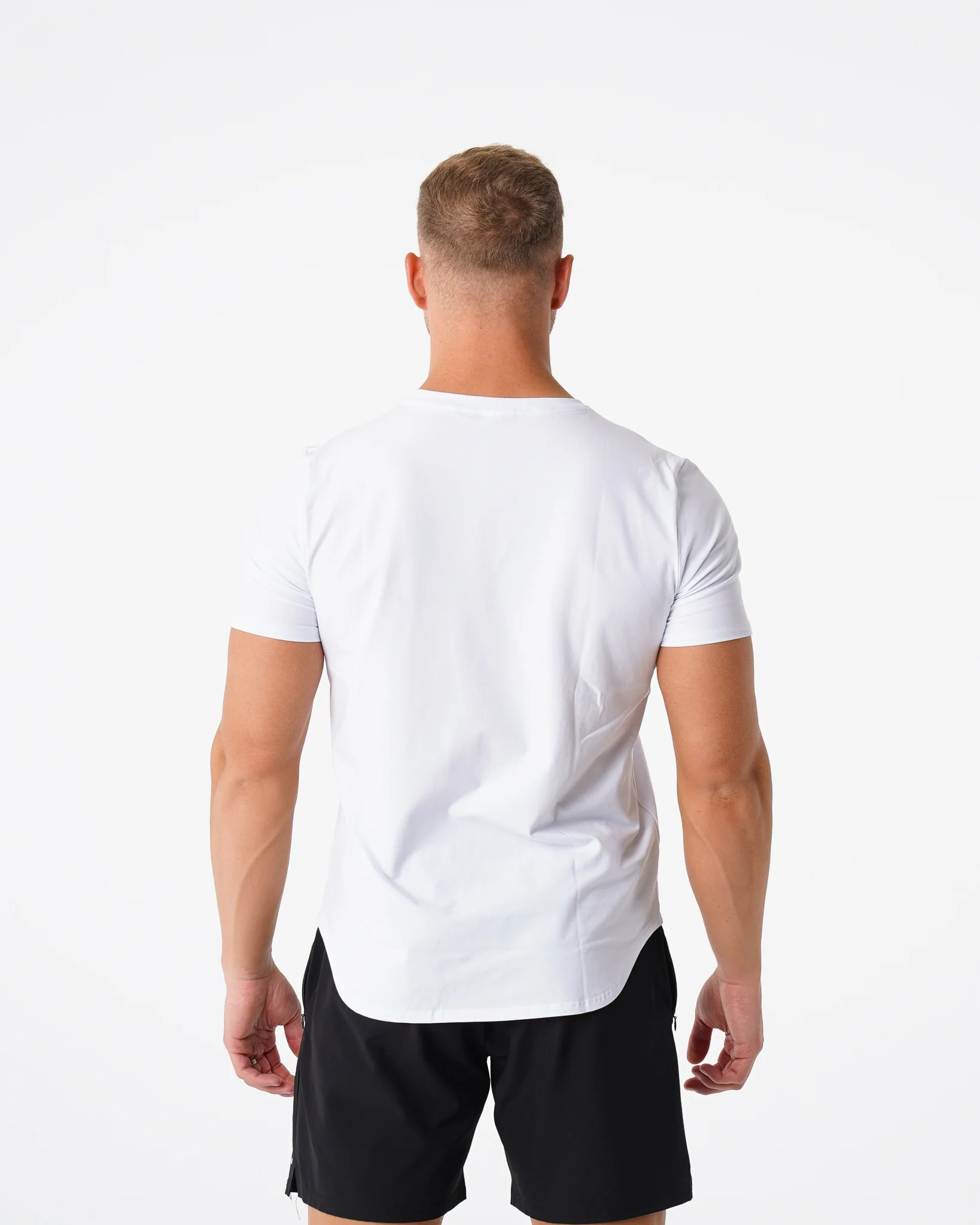 White Pulse Fitted Tee - Image 4