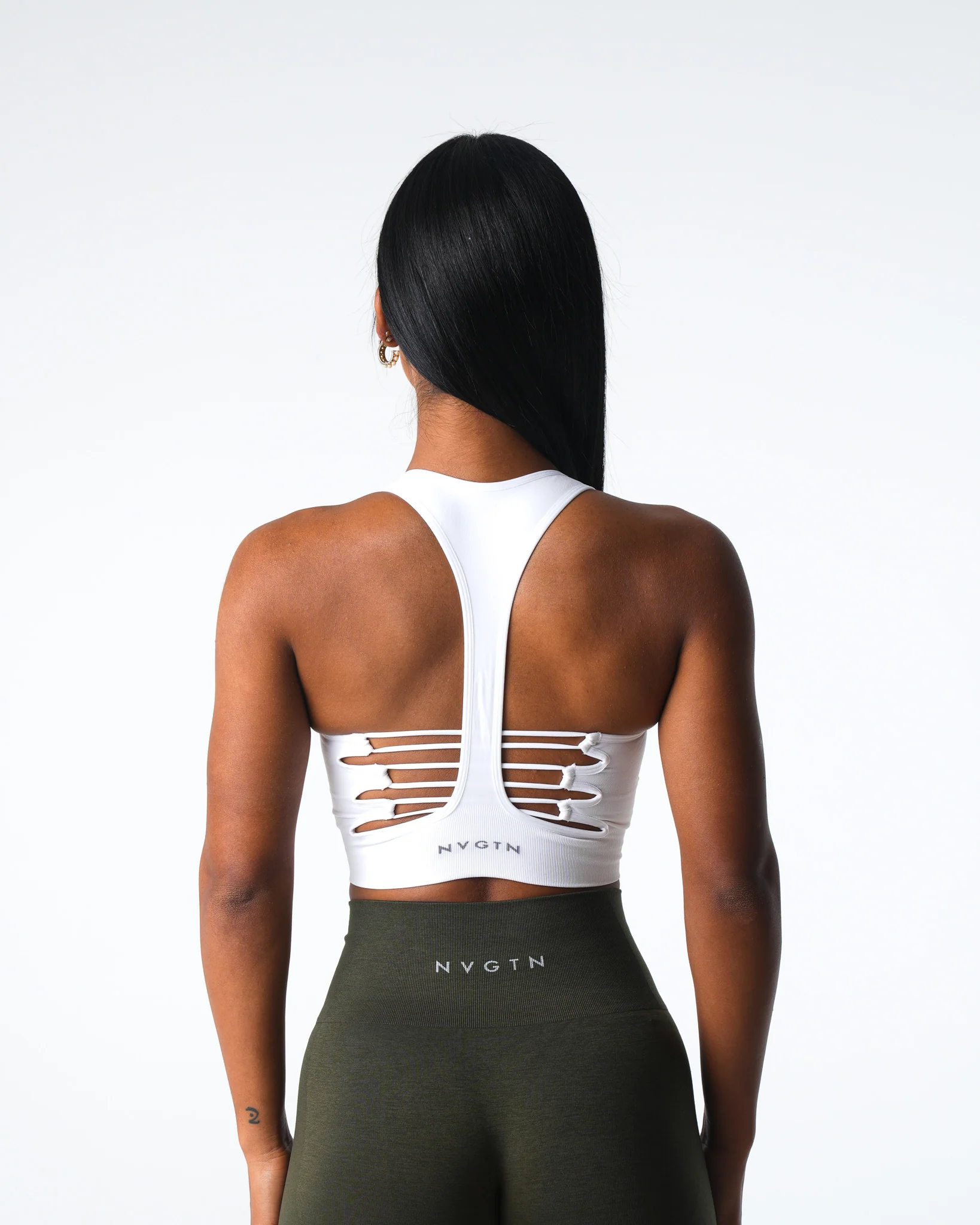 White Resilience Seamless Bra - Image 2