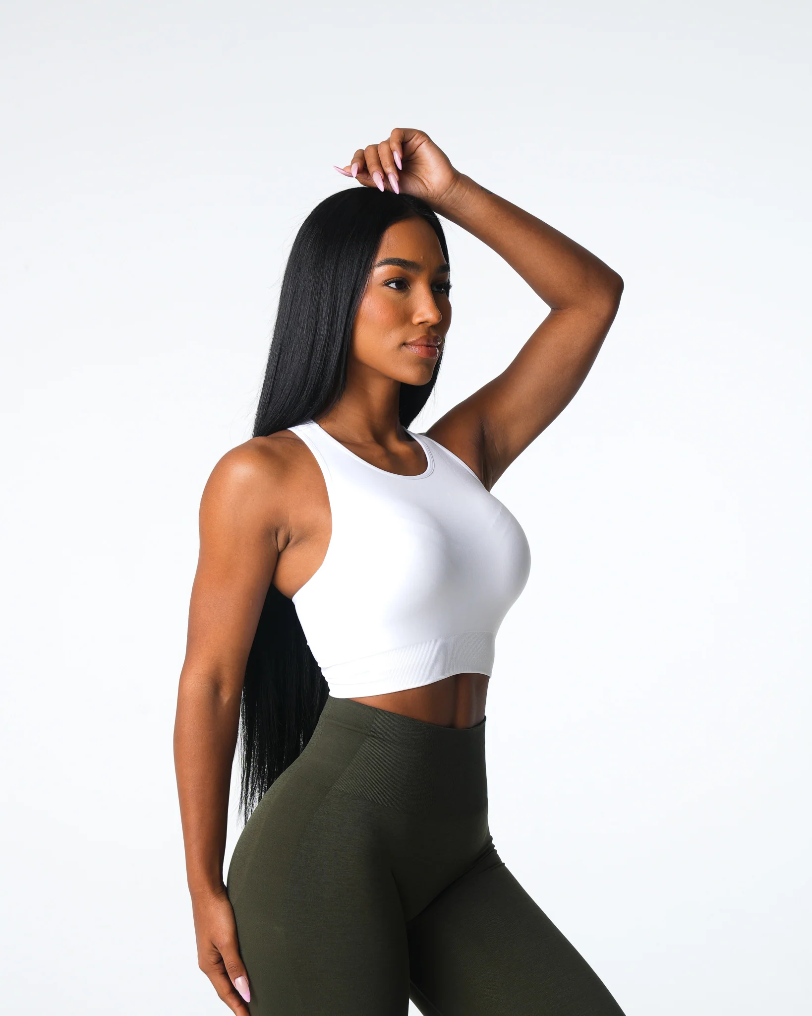 White Resilience Seamless Bra - Image 3