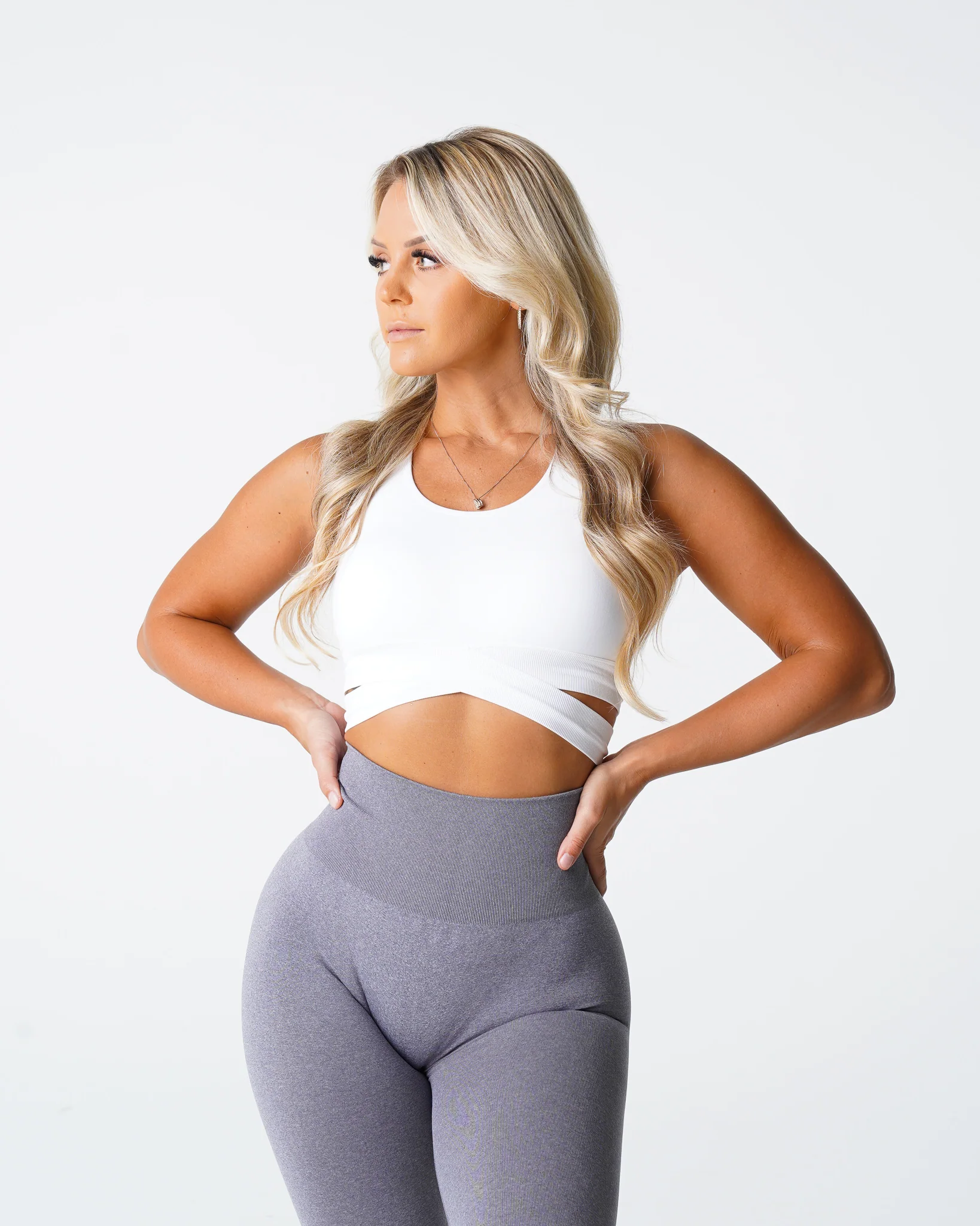 White Sculpt Seamless Bra Top - Image 3