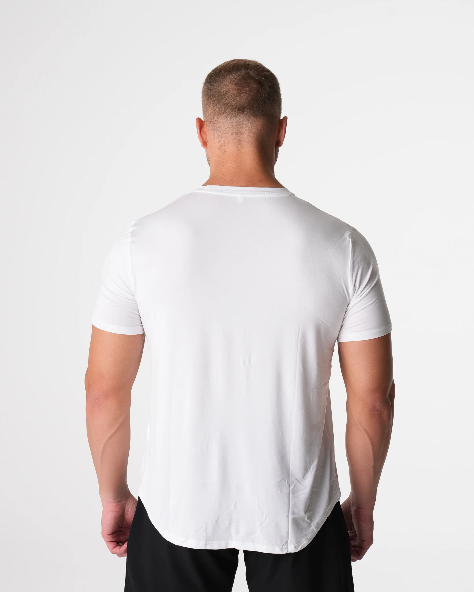 White Tech Fitted Tee - Image 2