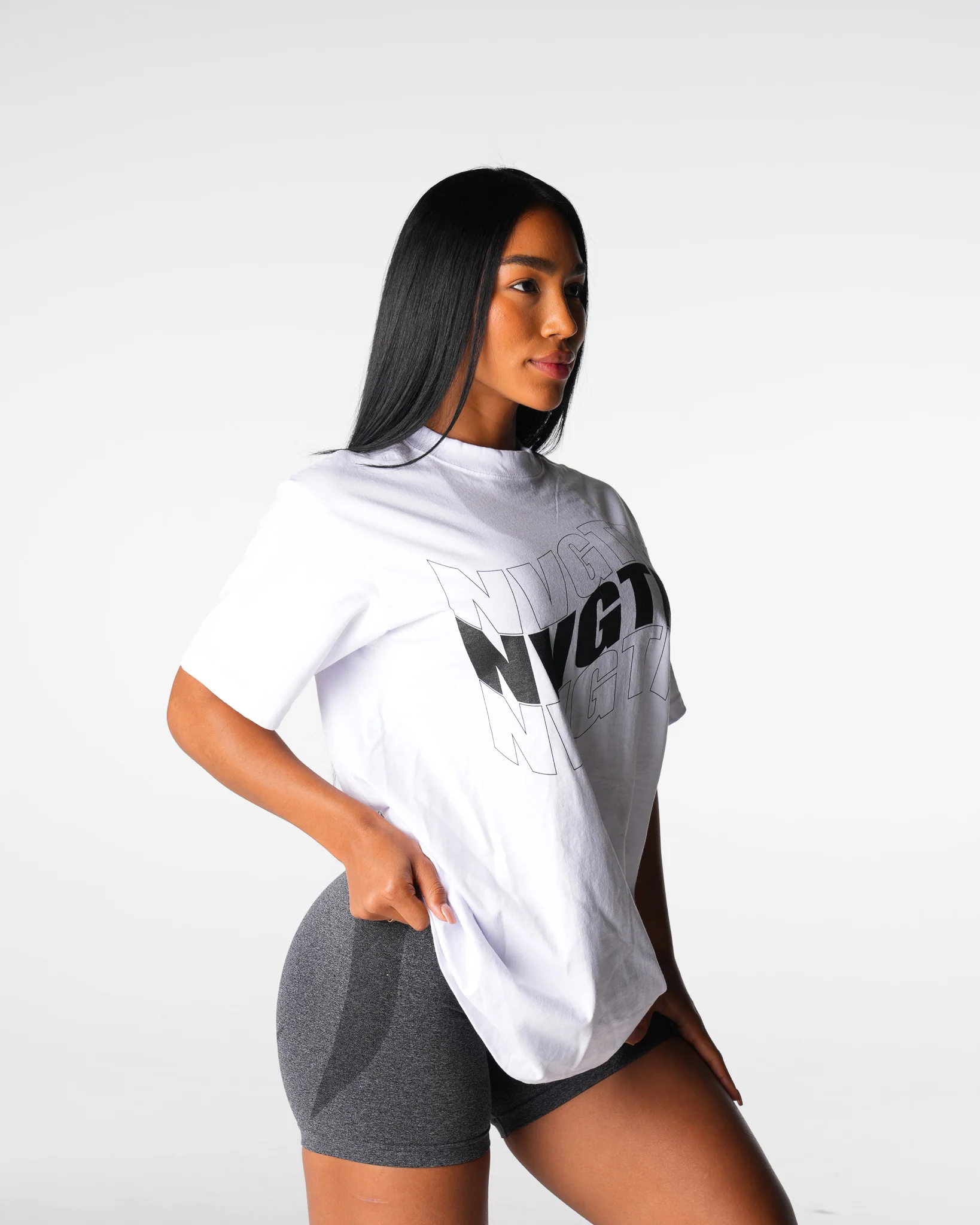 White Wave Graphic Tee - Image 3